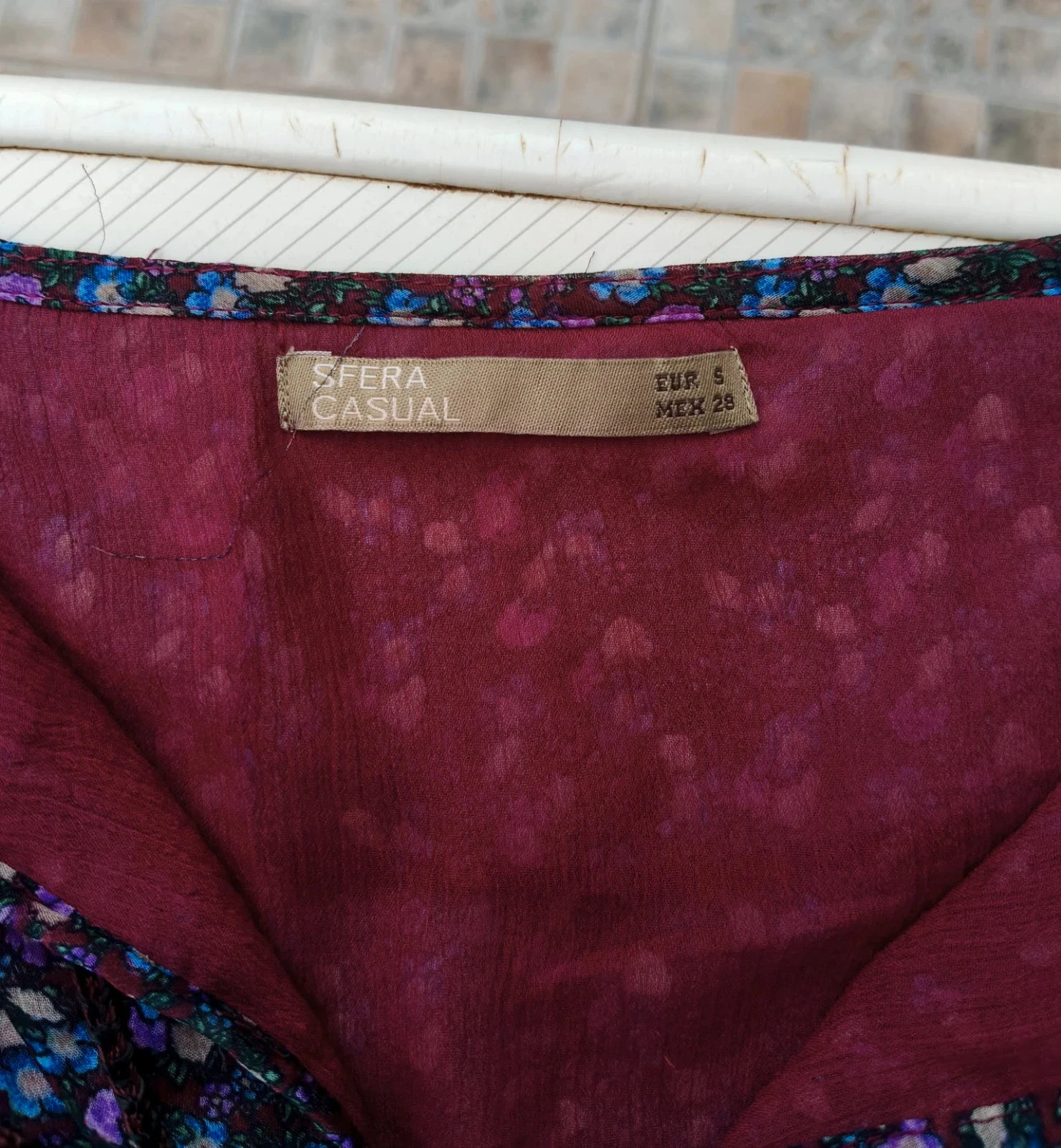 Kort jurkje met bloemenprint - Sfera Casual (Maat S) 💜 – photo 7